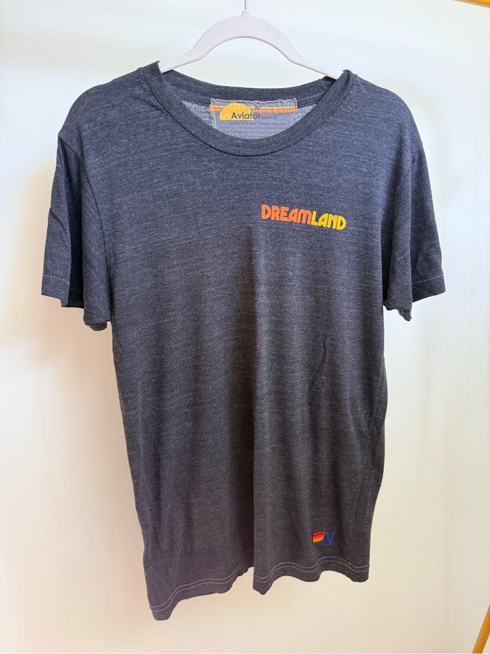 Aviator Nation Dreamland Black Crewneck Tee